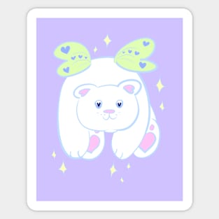 Polar Bear Fairy Sticker